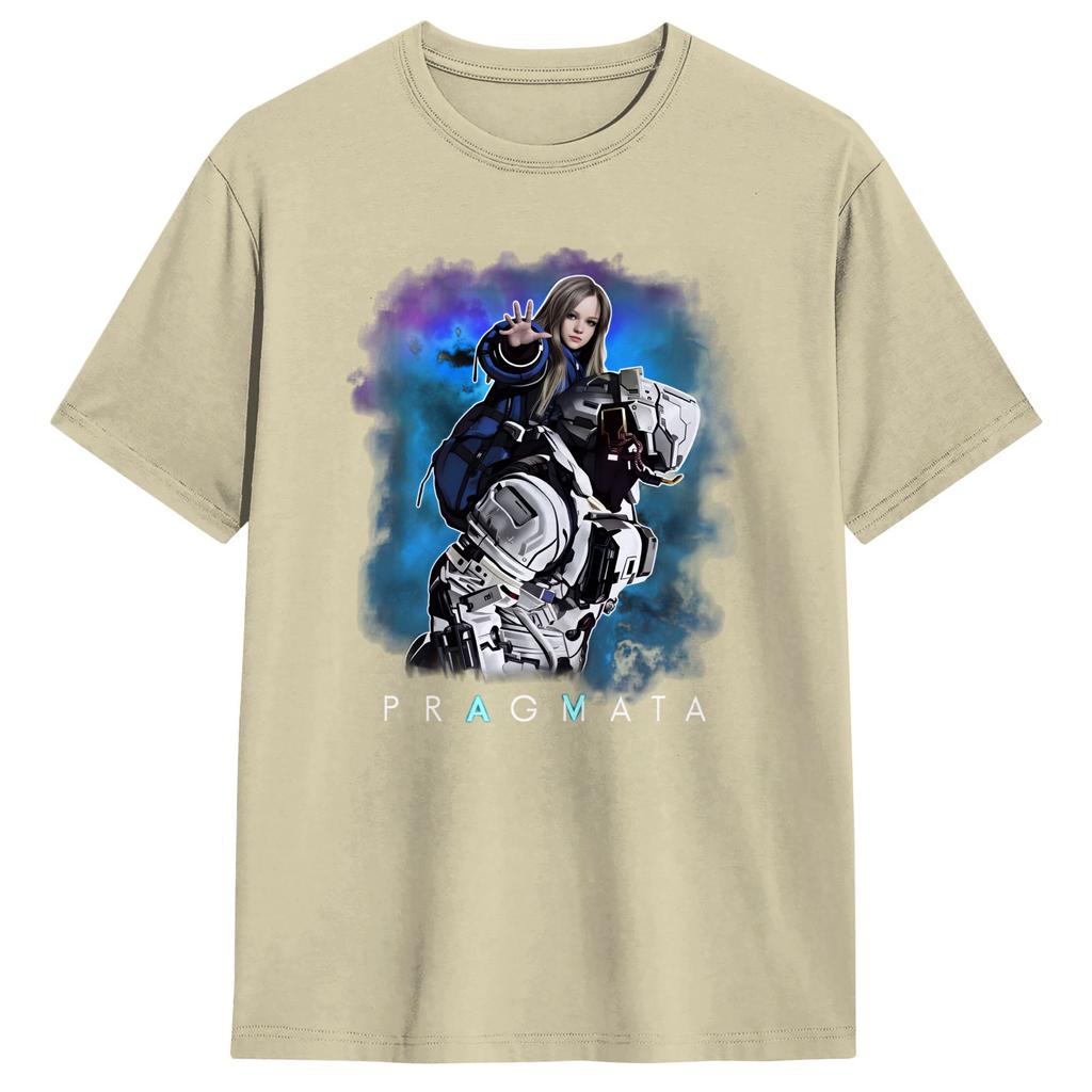 Pragmata Diana Scifi Gamer TShirt Unisex  Aesthetic TShirts Summer O Neck Novelty Tees Print Oversized Clothes