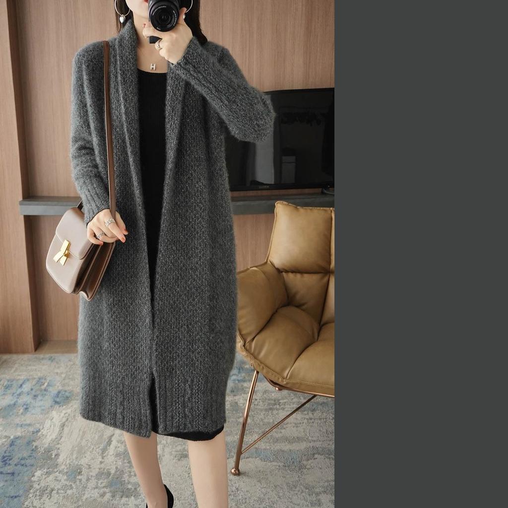 Thick Long Sweater Cardigan Coats Women Casual Loose Knit Jackets Plus Size Warm Sweater Tops