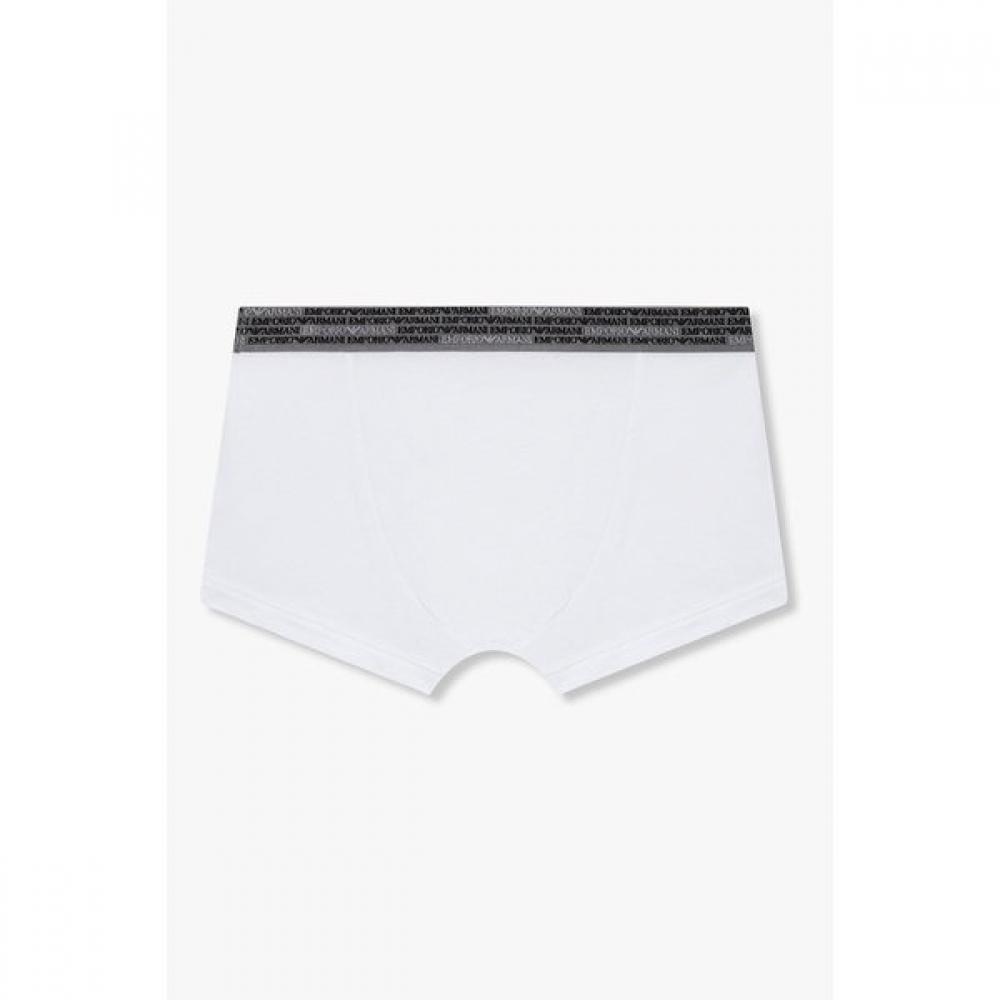 Emporio Armani Мужские Трусы 2 шт. Набор Repite Логотип Сверкающий Логотип 0815312074 0815312076