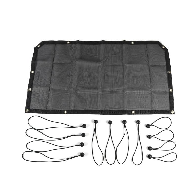 JeCar Car Sunshade Front Roof Top Mesh Insulation Net Protection For Jeep Wrangler JL Gladiator JT 2018 up Exterior Accessories