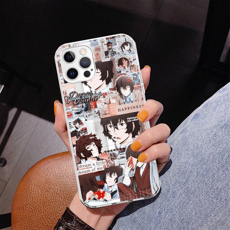 Плакат Bungo Stray Dogs Чехол для телефона с аниме для iPhone 17 Air 16 Pro Max 16E 15 + 14 Plus 11 12 13 Mini 7 8 SE Подарок Печатная обложка Веселый