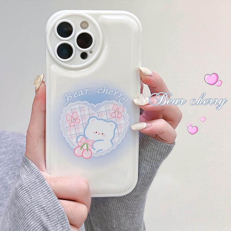 Zhitai Air Cushion Protective Case for iPhone 15 Pro, Compatible with 12/11/14, Cartoon Design