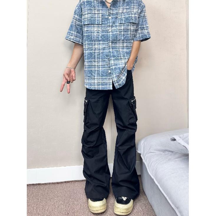 Летняя новая повседневная рубашка с рукавами пять четвертей, свободная рубашка большого размера с короткими рукавами для мужчин и женщин