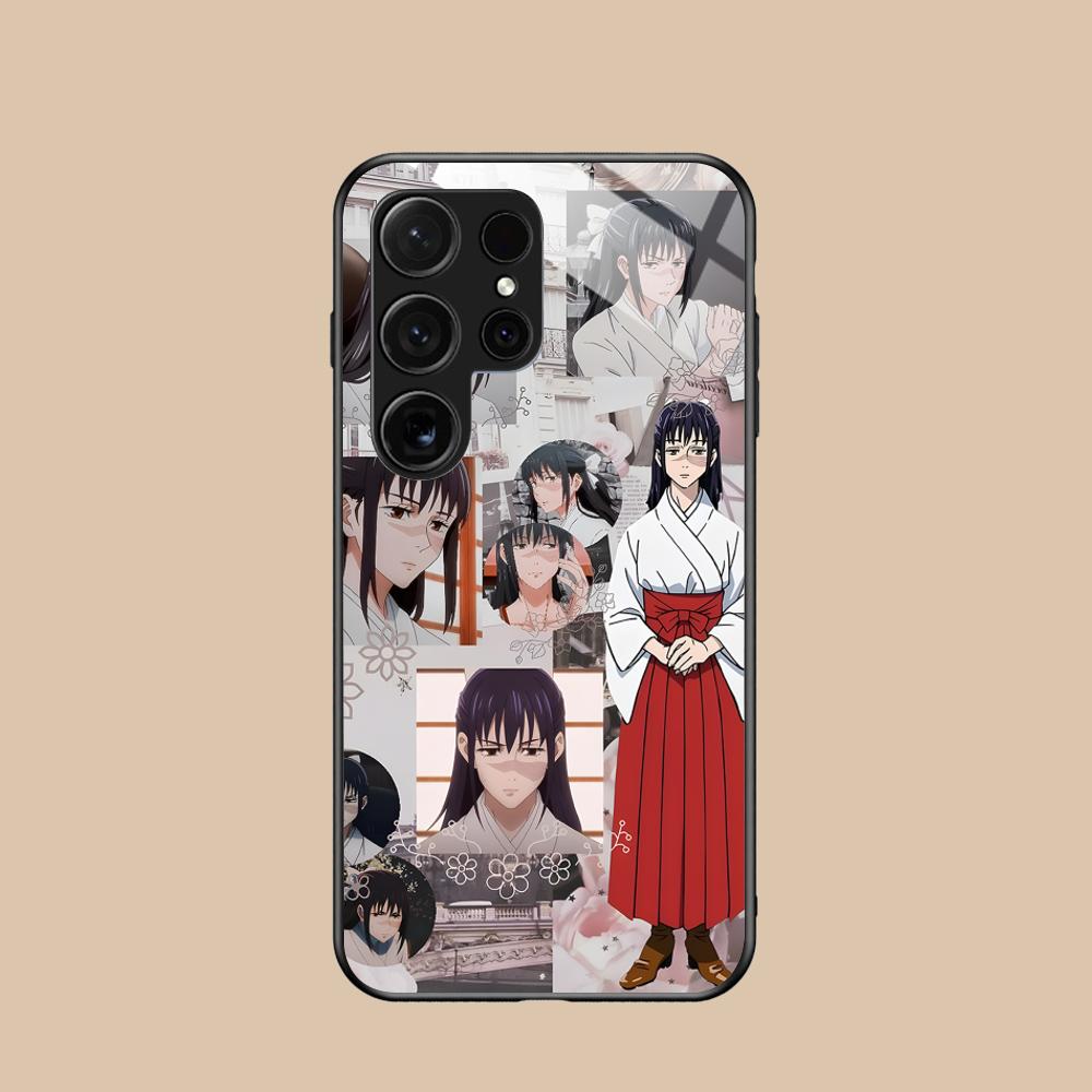 Чехол для мобильного телефона JJK Utahime Iori из стекла для Samsung Galaxy S26 S25 S24 S23 S22 S21 S20 Note20 Plus FE Ultra Цветной чехол