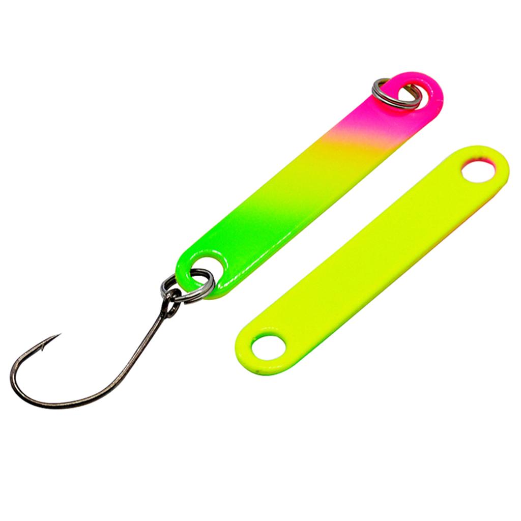 6 Pieces Fishing Spoons Lures Double-sided Metal Sequins Fishing Lures Fishing Accessories for Trout Walleye Salmon-Pike