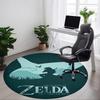 1 шт. Круглый ковер Legend Zelda для офиса, спальни, гостиной, домашний декор, декор комнаты, Offic a1016218