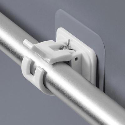 Крючки и кронштейны для карнизов на клейкой основе - Бесшумные телескопические зажимы-перекладины для двери и вешалки