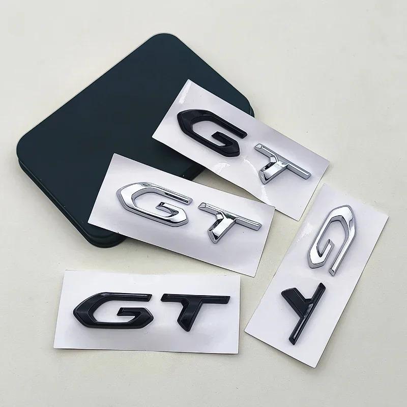 OVII3 3D ABS Logo GT Emblem Letters Car Trunk Badge For Peugeot 208 2008 201 206 508 5008 207 408 4008 3008 308 GT Sticker Accessories