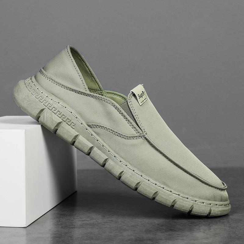 Male Comfortable Slip Shoes Mens On Canvas Shoes Men Breathable Office Business Work Casual Shoes Male Lazy Shoes