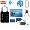 Tuya TTLOCK APP Умный навесной замок с отпечатком пальца Водонепроницаемый Биометрический замок для двери с отпечатком большого пальца Безключевой Замок для безопасности дома Багажа Замок из сплава