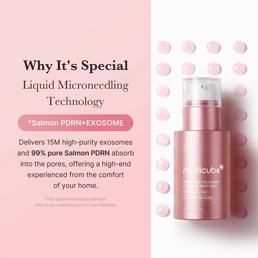 [medicube] PDRN Exosome Shot Serum | Liquid Skin Booster | Exosome, Salmon DNA PDRN, Spicules