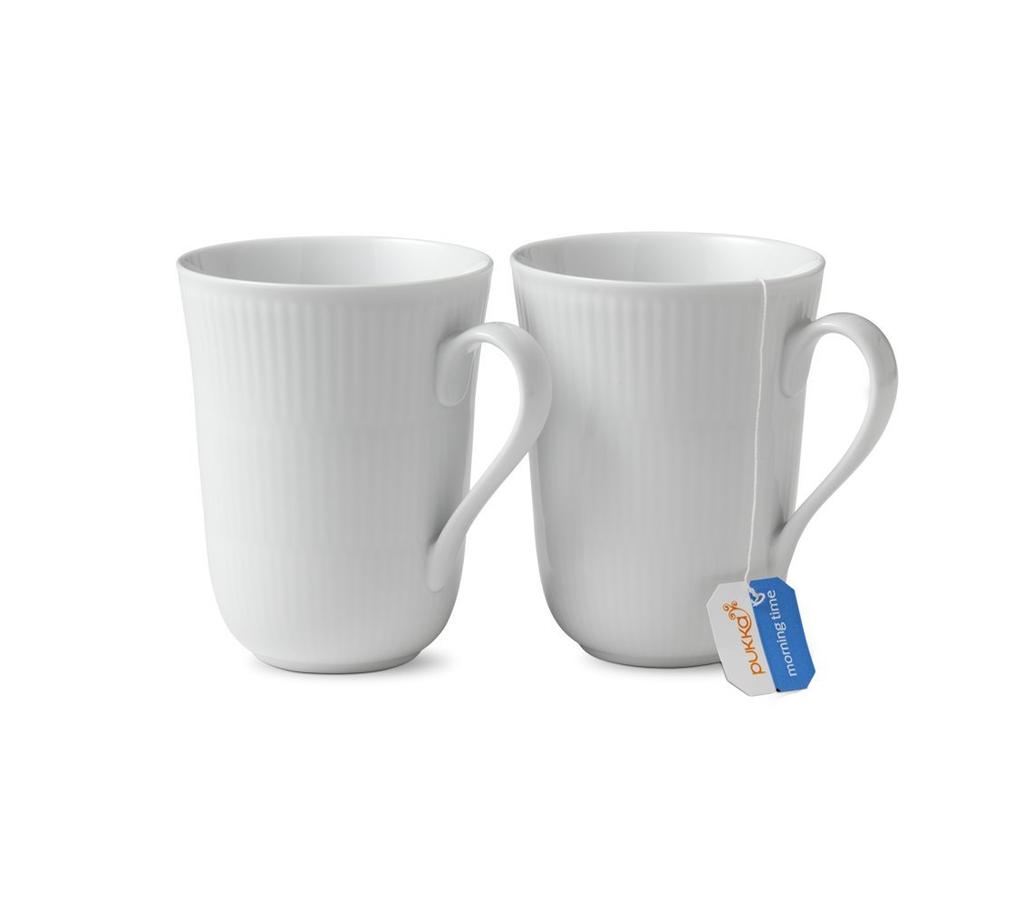 Royal Copenhagen 2408 White Plain 039 Mug 330ml Pair [Item]