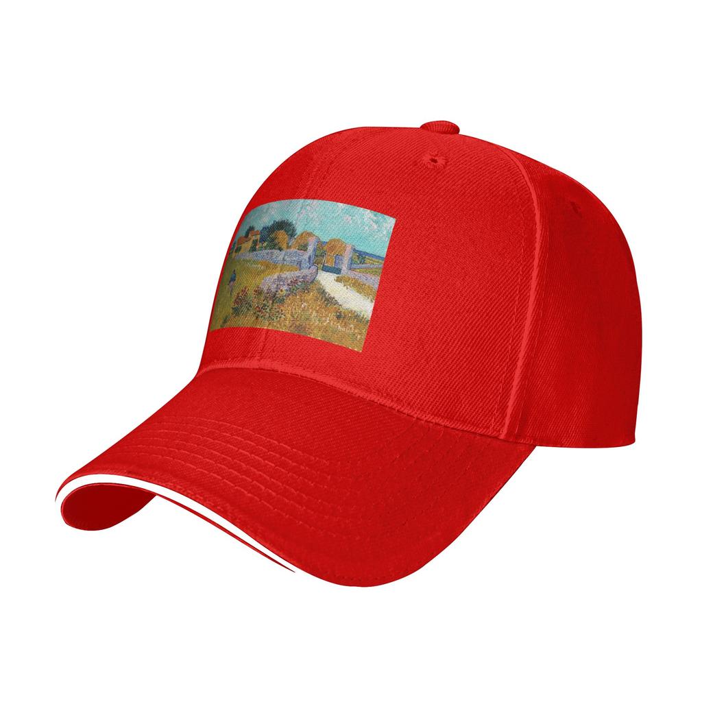 Farmhouse In Provence Vincent Van Gogh Cap Baseball Caps Adjustable Hat Hip Hop Summer Unisex Baseball Hats Customizable