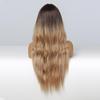 BLONDE UNICORN Синтетический парик Ombre Блондинка Коричневый Длинные парики Средняя часть волос Парик Повседневные натуральные волнистые термостойкие волокна для женщин
