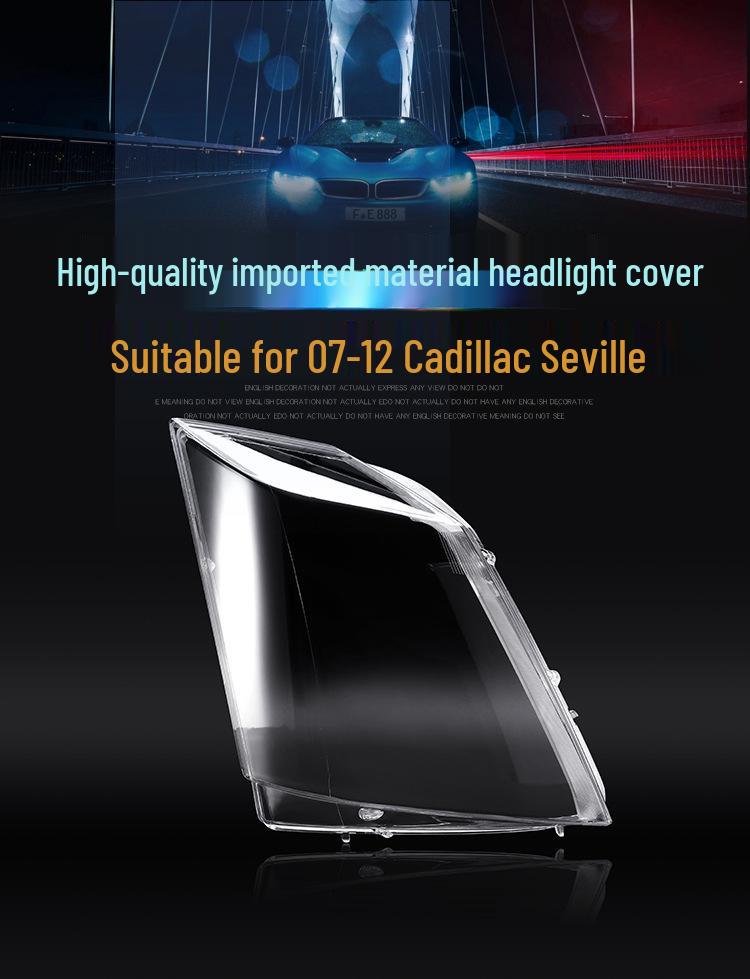 Fits 07-12 Cadillac Seville SLS Headlight Lens/Cover/Shell