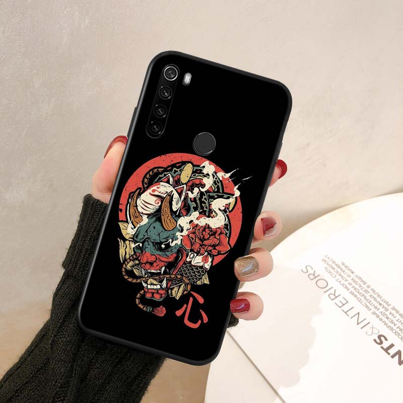 Японский самурай силиконовый чехол TPU для Xiaomi Redmi Note 9 9C 9A 9i 9T 9S 8 8T 7 6 5 5A 4 4X Pro Max чехол для телефона