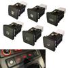 Car Red LED Power On Off Switch Packing Radar Fog Light Fan Music Switch Button For VW Golf 6 Jetta 5 MK5 Caddy EOS Scirocco