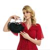 2025 Fashion Desinger 2Pcs/Set Vintage Half Round Handmade Bamboo Weave Handbag Summer Holiday Hollow Out Round Handle Beach Bag