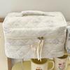 Women Travel Cosmetic Bag Large Capacity Quilted Cosmetic Organizer Bag Aesthetic Cosmetic Holder Bag Soft for Outdoor Travel