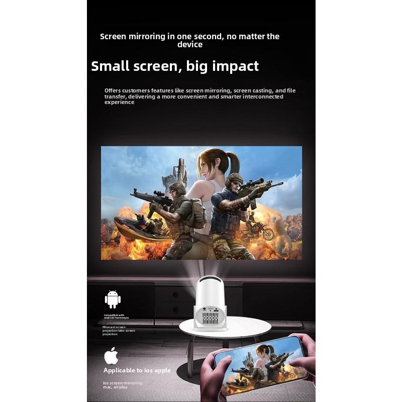 Проектор для дома дневной настенный проектор 1080p Мини проектор высокой четкости интеллектуальный бочкообразный проектор с Wi-Fi