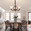 Round Chandelier for Bedroom Kitchen Dining Room Living Room Modern Ceiling Chandelier Lighting Fixtures