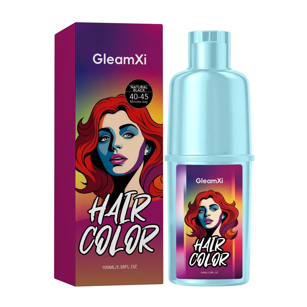 GleamXi Ботаническая серия для ухода за волосами Бережный уход за кожей головы Шелковистые волосы Сияющий блеск Усилитель цвета