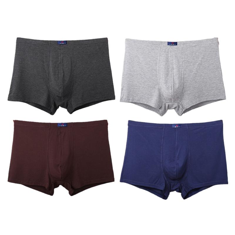 4Pcs Big Size Boxer Briefs Men's Panties Big Size Underwear Man Underpants L XL 2XL 3XL 4XL 5XL 6XL