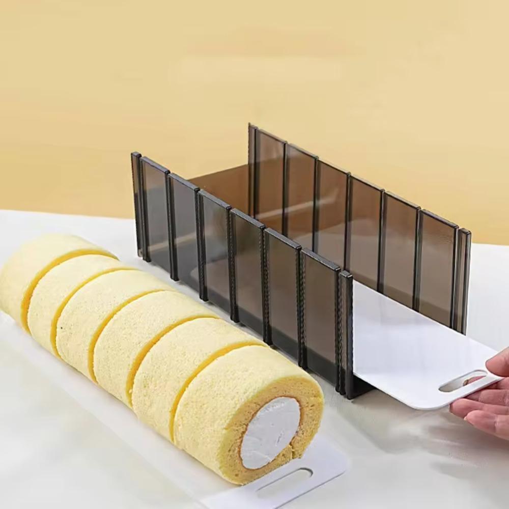 Plastic Swiss Roll Cutting Mold Accurate Cake Division Moulds Household Cake Roll Cutter  Bread