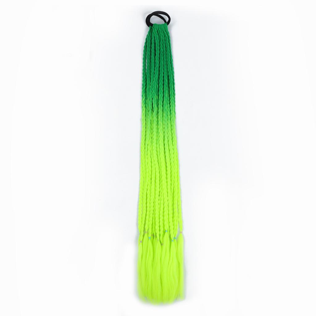 Синтетические цветные косички для наращивания волос резинки радужные косички парики аксессуары для женщин девочек вечеринка косплей праздничный наряд