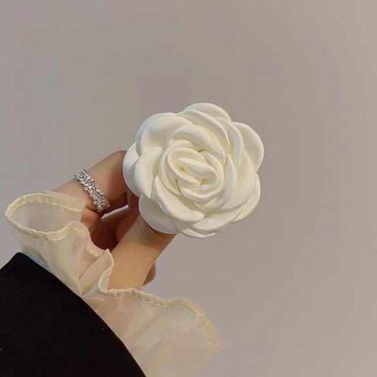 Брошь-булавка с 3D-дизайном цветка, тканевая, универсальная, модный аксессуар