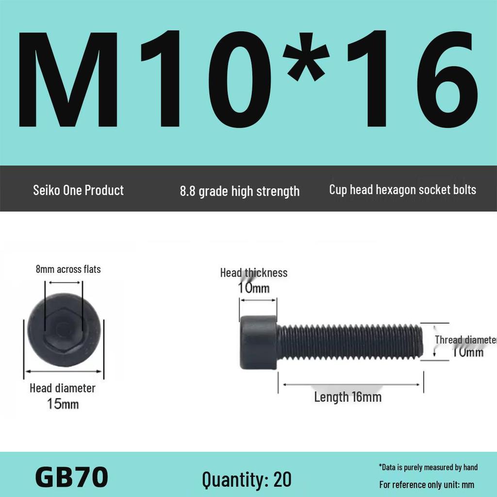 8.8 High-Strength Socket Head Cap Screw Bolt (M4-M16)