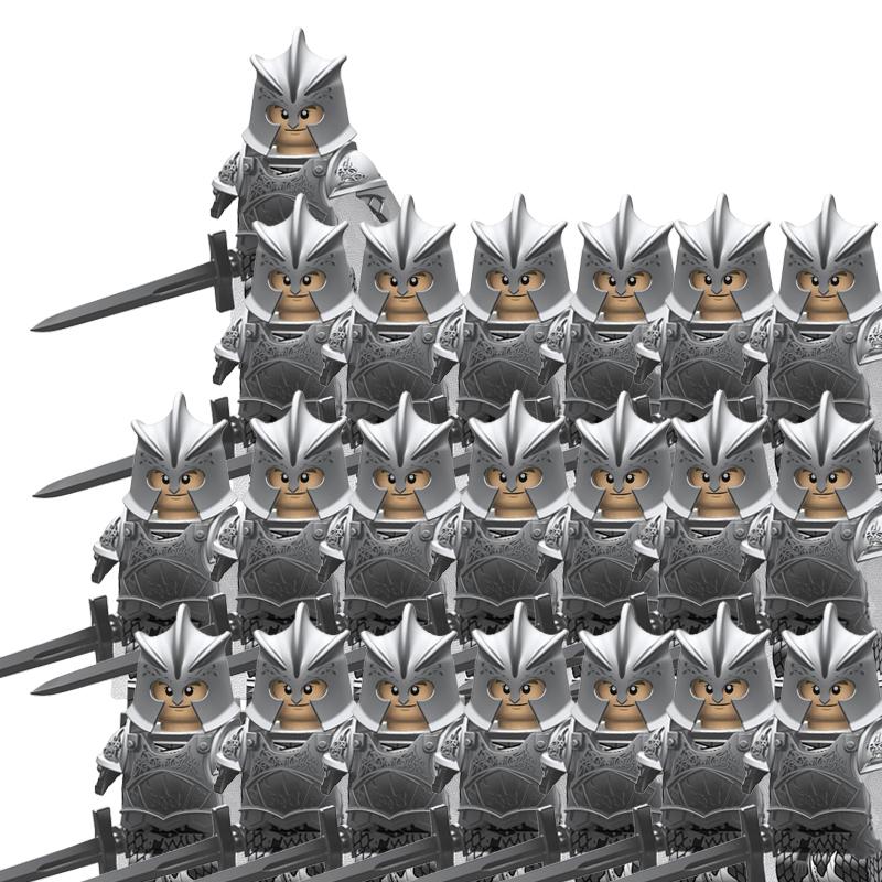 MOC Престолы Золотая Броня Воин Стражник Джейме Ланнистер Барристан Селми Мерин Трант Конструкторы Мини Экшн Фигурка Игрушки