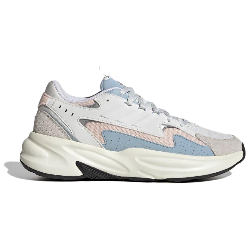 Adidas Ozwave Амортизация Прочные Низкие Кроссовки Папы Унисекс Кроссовки Белый Розовый Синий IE6058