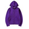 Cardigan Hooded Sweatshirt Solid Color Sportswear Top Autumn and Winter Unisex Zipper Sweater