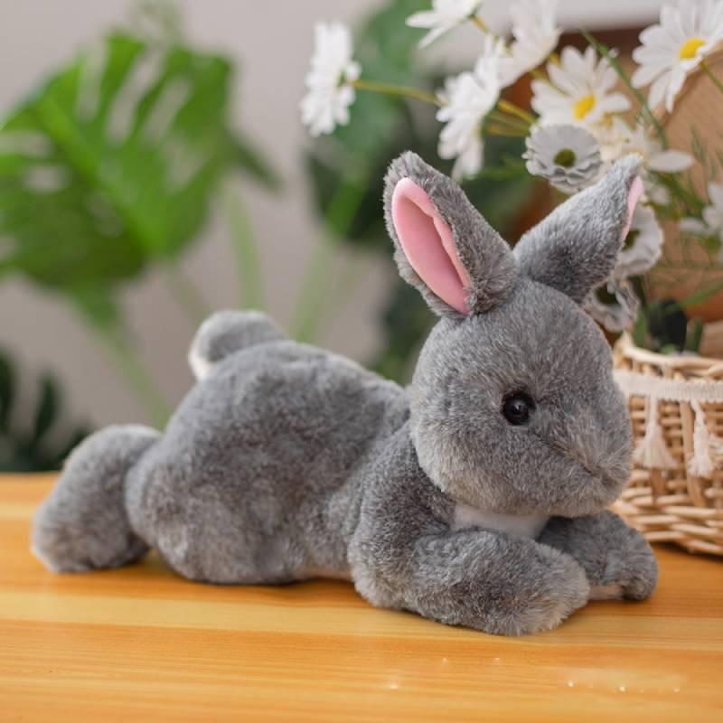 Plush Rabbit Simulation Stuffed Toy Animal Dolls Room Decoration Kids Gifts