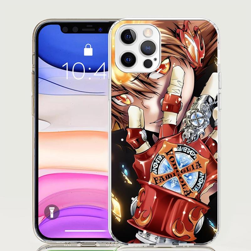 Чехол для телефона Katekyo Hitman Reborn Для Apple iPhone 17 Air 16 15 Plus 14 + 13 Mini 12 11 Pro Max 7 8 SE 16Max Мягкий чехол Coq