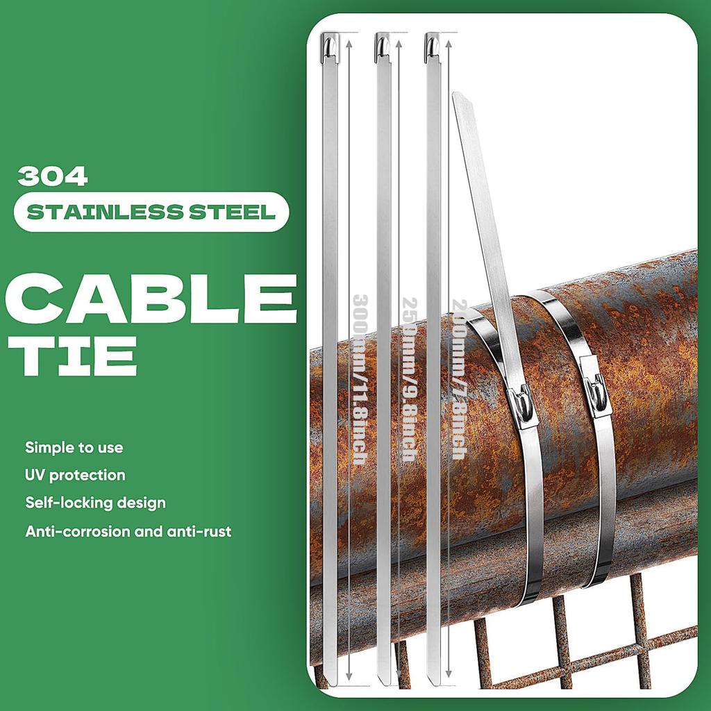 Сад Гёте WCT322 Пистолет для стальных кабельных стяжек для затягивания и обрезки кабельных стяжек шириной 12 мм, 4 доступных размера, Многоцелевой пистолет для кабельных стяжек,