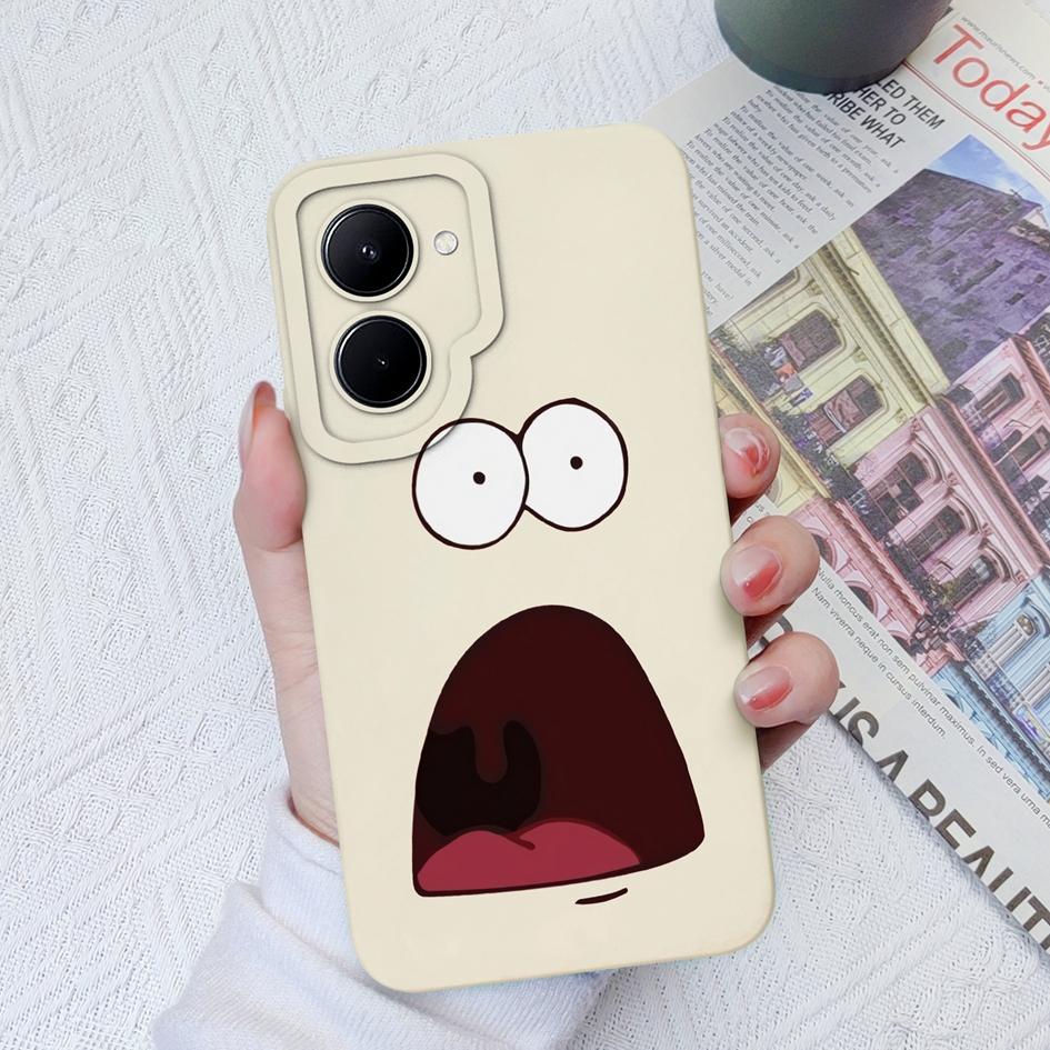 Чехол для Realme C33 C35 C55 C20 C30 Realme GT Neo 2 3 5 с милым мультяшным узором, матовый жидкий силиконовый мягкий чехол для OPPO Realme Coque Fundas, бампер