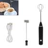 USB Charging Electric Coffee Mixer Milk Shaker Maker Frother Foamer Rechargeable Egg Beater Handheld 3-Speed Adjustable Blender