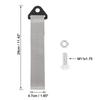 X AUTOHAUX Bumper Trailer Belt Tow Strap Tow Strap Aluminum Alloy Nylon 29 x 4.7 cm 2pcs Gray