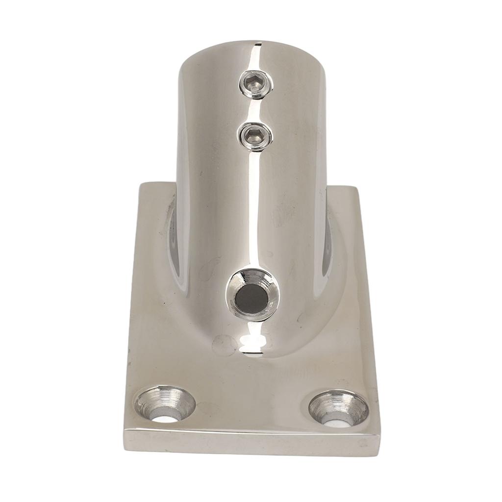 Основание трубы для лодки Прямоугольное Нержавеющая сталь 316 Основание трубы поручня Морская фурнитура для яхты 25 мм 1,0 дюйма