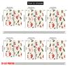 2pcs,2D plane printing Creative Curtains Christmas Baubles Holly Candy Canes (3) Durable 100% Polyester Fabric (without rod)