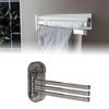 Rotatable Towel Rack Drying 3 Rods Suction Cup Strong Load Bearing Modern Swivel Holder
