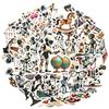 35pcs-100pcs Cute Stickers Retro Stickers Graffiti Decals For DIY Phone Guitar Laptop Notebook Suitcase Cup