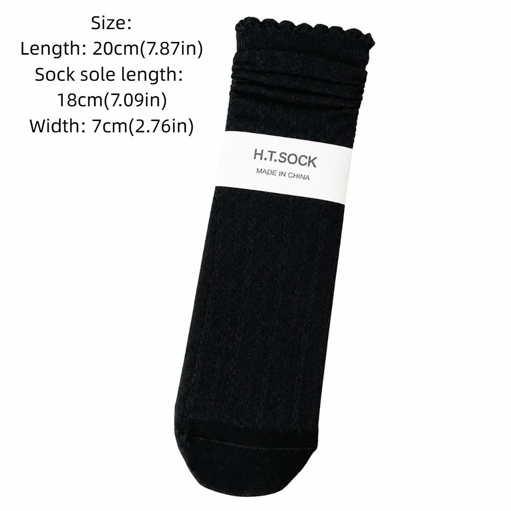 1Pair Mesh Spring Summer Socks Ruffle Lace Socks Cute Thin Socks Women Girls