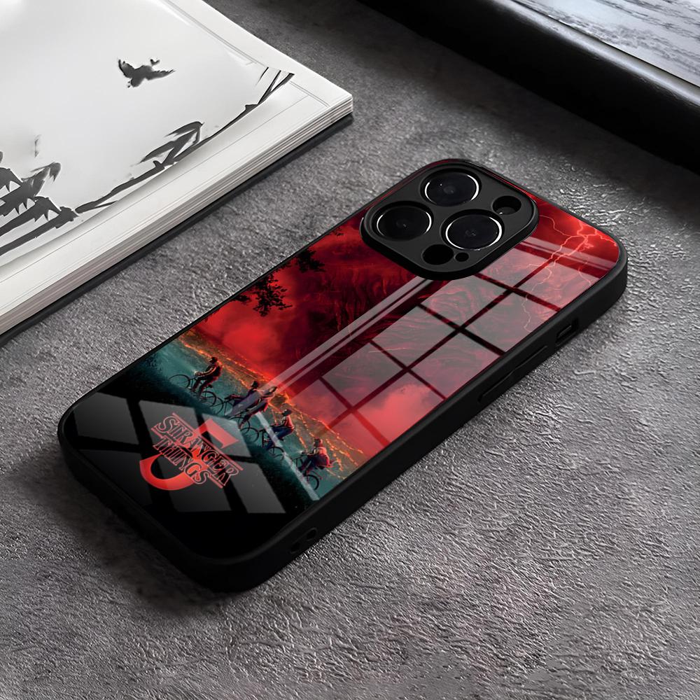 Strange Monsters TV Play Phone Case For IPhone 17 Pro Max 15 14 Pro 12 11 13 Mini X XR XS 16 Plus SE Glass Cover