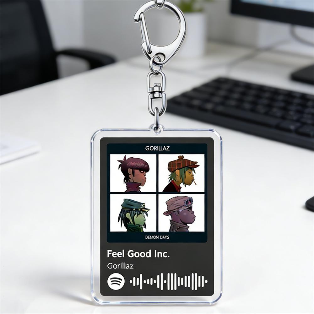 Креативные брелоки с музыкальной группой для женщин Аксессуары Сумка Feel Good Inc Клинт Иствуд Деймон Албарн Брелок Украшение Подарки для фанатов