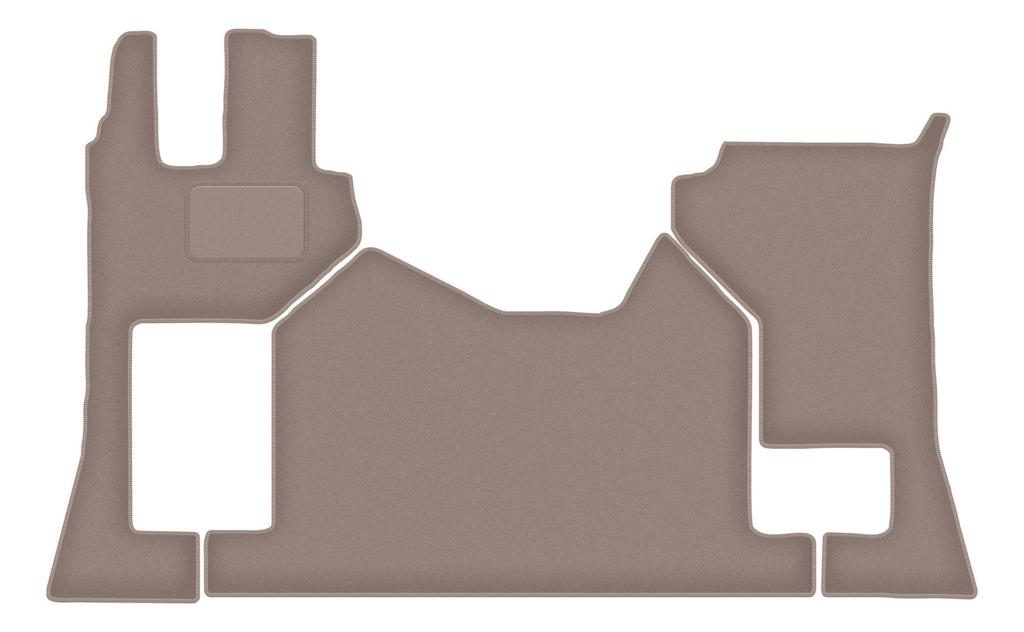 Бежевые передние коврики для: Грузовик Mercedes Actros MP5 (2019-)