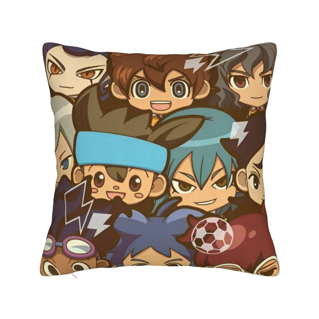 Inazuma Eleven Anime Game Pillowcase Soft Polyester Cushion Cover Gift RPG Cartoon Throw Pillow Case Cover Sofa Square