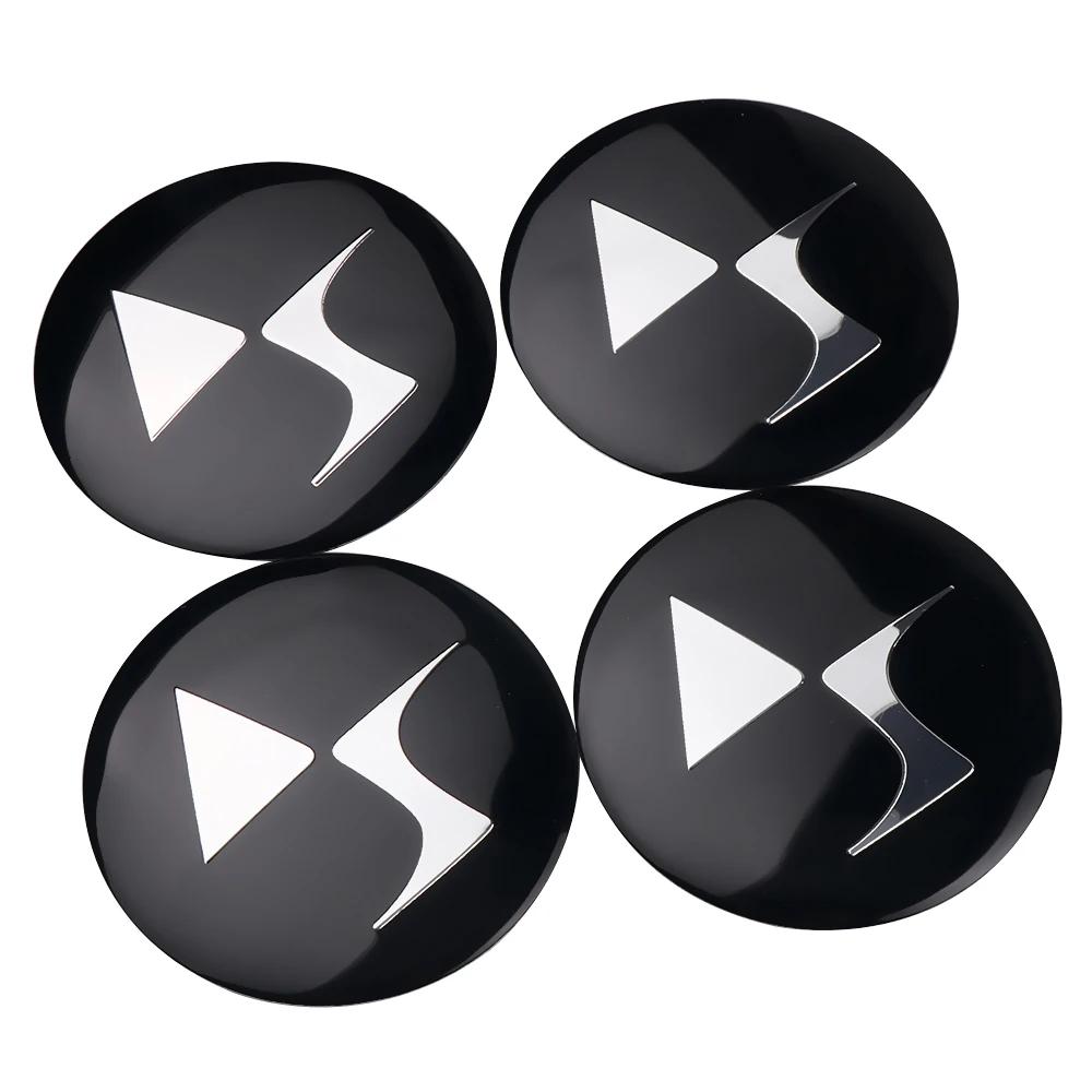 ADT2 4Pcs Car Styling Aluminum Wheel Center Hub Caps Stickers For Citroen C4 C3 Xsara C-Elysee C5 C1 DS DS3 DS5 DS4 Jumper Picasso